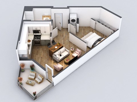 S3 Floorplan at 5550 Hollywood, Los Angeles, 90028